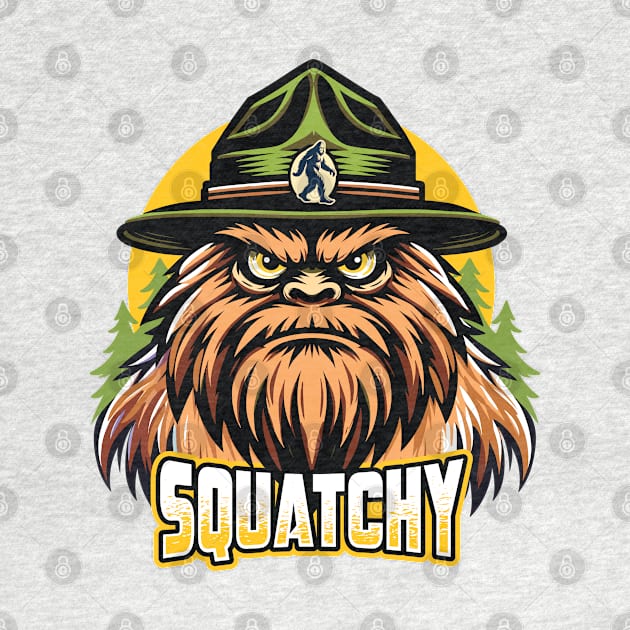 Squatchy Forest Ranger - Bigfoot Enthusiast Graphic by Graphic Duster